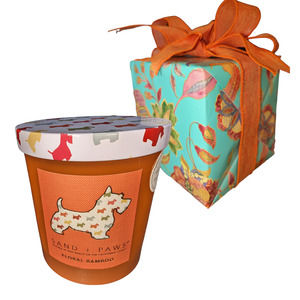 Sand + Paws Scottie Dog Candle - Gift wrapped!